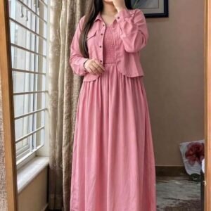 Readymade Unique Western Fashion Ladis smoky shirt Gown garments Georgette style dress for women